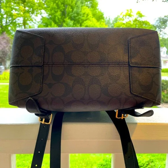 NWT!🤎🖤COACH KLEO SUEDE, SIGNATURE CANVAS BACKPACK & COACH ZIP CARD CASE! - Picture 4 of 10